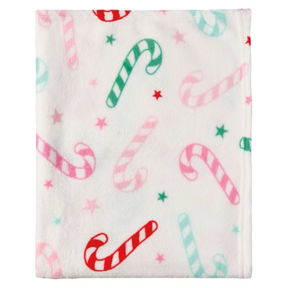 Festive Candy Cane Blanket
